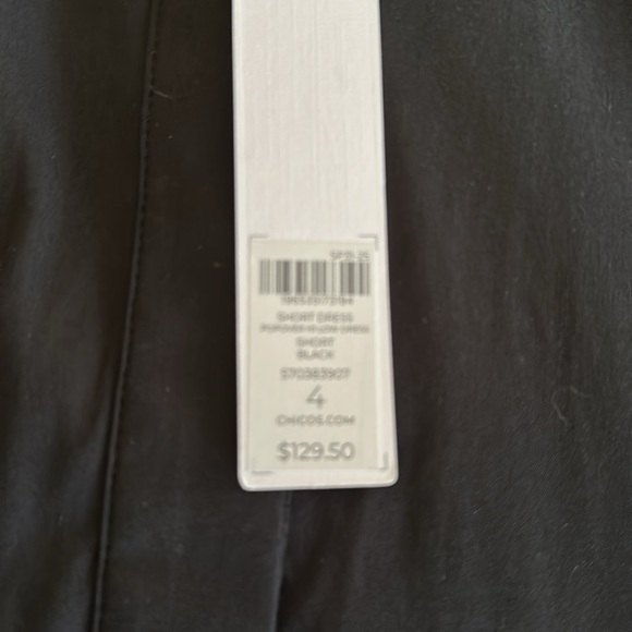 Chico's Classic Black Hi Low Popover Dress XXL NWT - Picture 6 of 6